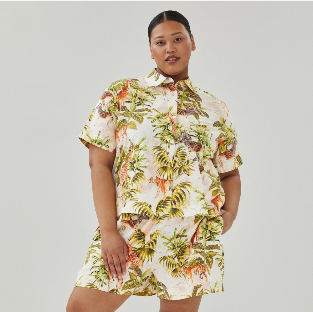 NWT Safari Print PJ Set - 1X